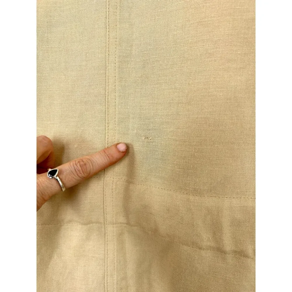 Vintage 90's Linen/Rayon Cargo Jacket Size Small | Bandolino | Minimalist Style